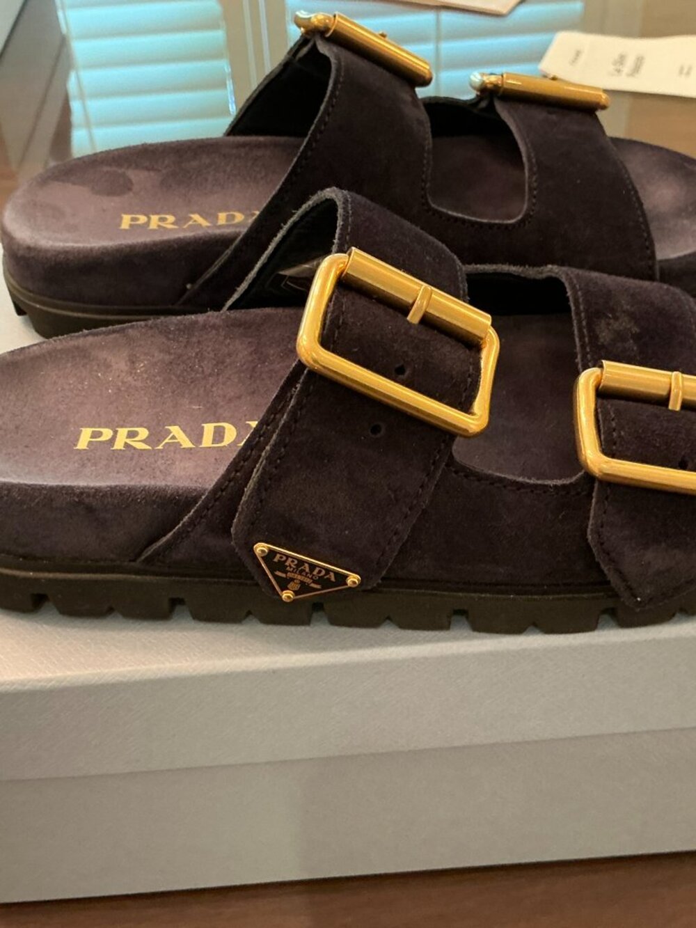 Prada Donna Bleu Size 36 US 6.5